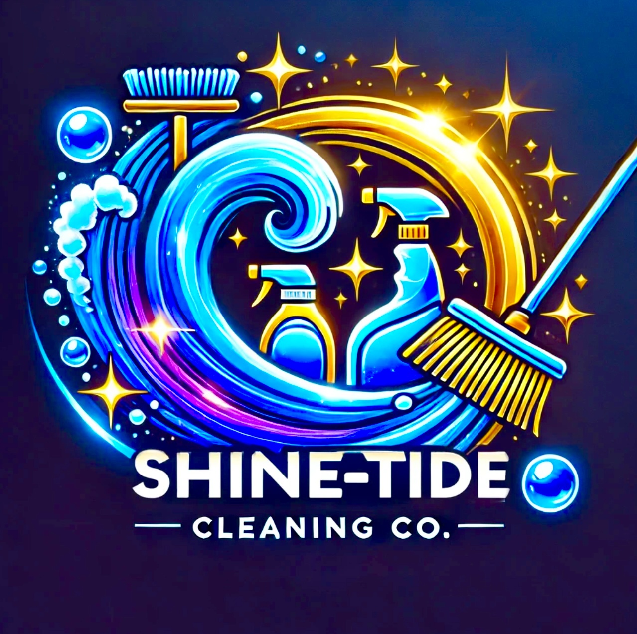 ShineTide Cleaning logo